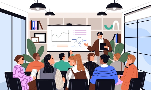 Online eğitim platformunda ders çalışan öğrenciler